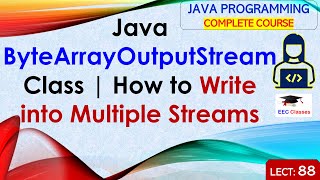 L88 Java ByteArrayOutputStream Class  How to Write into Multiple Streams  Java Lectures in Hindi [upl. by Hadlee]