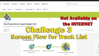 User Experience Superbadge Unit  Challenge 3  Screen Flow for Track List [upl. by Aire]