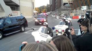 Dalai Lama arrives at Syracuse University for the One World Concert [upl. by Silin]