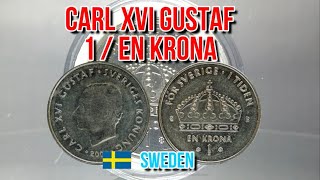 1 Krona 2002  Carl XVI Gustaf  Sweden  Coin Collection [upl. by Aicelav]