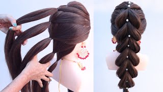 very easy amp amazing ponytail hairstyle for long hair [upl. by Campos]