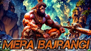 Mera bajrangi aisa hai 👑💪 stetus viralvideo 👌🙏 jai hanumaan ji 💯🔥🚩 bhajan song [upl. by Ahsrats]