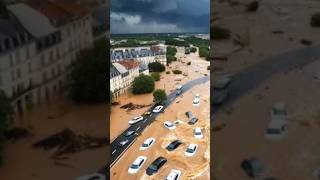 Flooding in Civitavecchia Rome Italy [upl. by Eelime]