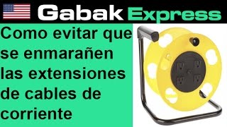 Como evitar que se enmarañen las extensiones de cables de corriente [upl. by Balliett858]