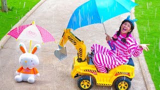 Rain Rain Go Away Song Nursery Rhymes for Kids Family Fun 2 [upl. by Elianora]