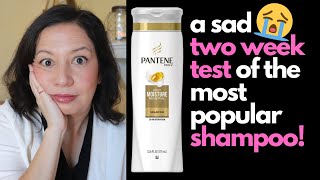 HAIR DAMAGE SUFFERER TESTS PANTENE PROV MOISTURE SHAMPOO AND CONDITIONER Two Week BeforeAfter [upl. by Newcomb]