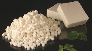 FOODLOGISTIK  Feta cheese dicing 8x8x8 mm cubes [upl. by Akym]