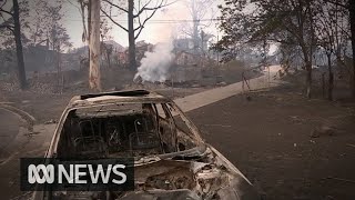 Scenes of destruction as homes in Conjola Park razed by bushfire  ABC News [upl. by Shaw]