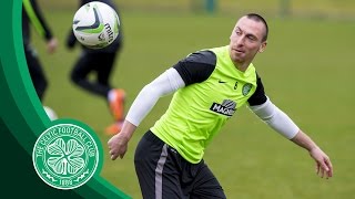 Celtic FC  Griffiths nutmegs Broony TWICE during training [upl. by Nason363]