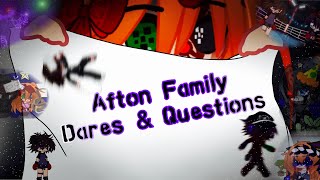 Afton Family Dares amp Questions  FNAF [upl. by Yllak635]