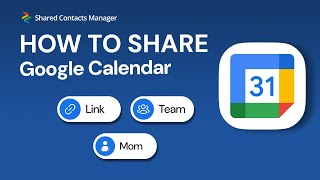 How to Share Google Calendar Quick Guide For Teams and Individuals [upl. by Ojoj]