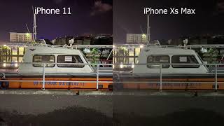 Compare Night Cameras Of iphone Xs Max And iphone 11  The Price Says It All [upl. by Gascony522]