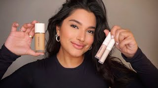 HONEST REVIEW Laura Mercier Real Flawless Weightless Perfecting Serum Concealer and Foundation [upl. by Cote]