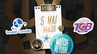 PLAYOFFS LFB 2024  Basket Landes  Tarbes  12 retour [upl. by Harmaning]