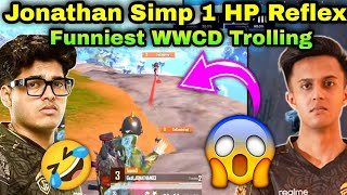 GodLike Funniest WWCD 😂 Jonathan Simp Reflex amp Nade Admino 💣GodLike 12 Kills [upl. by Frisse]