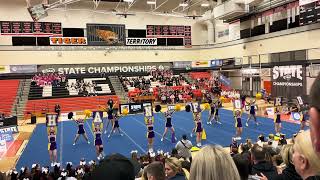 Hanford High School Falcons  WIAA State Cheerleading Championships 2024 [upl. by Judus971]