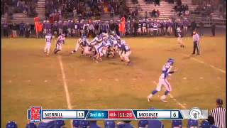 Merrill HS 27 Mason Reinhardt 30yd run TD [upl. by Khai]