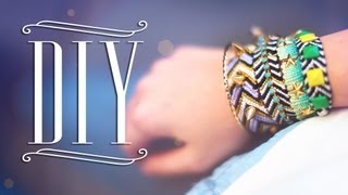 DIY Spiked Chevron Bracelets [upl. by Cordalia557]