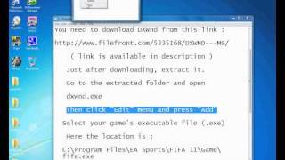 How to play FIFA 11 and FIFA 12 in Windowed Mode  Window Mode  Not FullScreen [upl. by Ferree497]