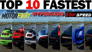 Top 13 Fastest Hypercars in The Crew Motorfast All Stock [upl. by Haldes109]