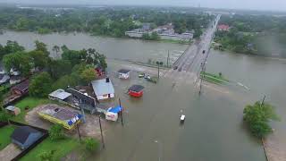 Tropical Storm Harvey Causes Houstons Brays Bayou to Overflow [upl. by Pisano]