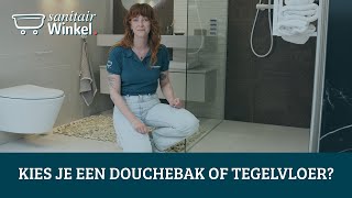 Kies je een douchebak of tegelvloer in inloopdouche [upl. by Keegan]