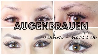 AUGENBRAUEN UPDATE  VORHER  NACHHER  MICROBLADING  Kathisfinest [upl. by Craig]