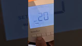 How To Use The Heatmiser Slimline V2 Room Thermostat [upl. by Maighdiln978]