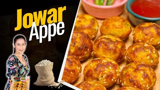 Jowar Ke Appe I Gluten Free Recipes I Healthy Jowar Appe  Instant breakfast recipe Indian [upl. by Aitekram413]