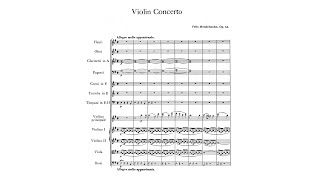 Mendelssohn Violin Concerto in E minor Op 64 with Score [upl. by Meeharbi]