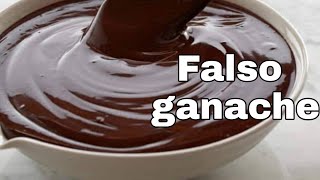 FALSO GANACHE  COM 2 INGREDIENTES  FÁCIL e FÁCIL [upl. by Ute]