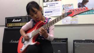 8 Year old KEI guitar cover quot Aces High quot w Solo 8歳 キッズギタ [upl. by Orlantha]