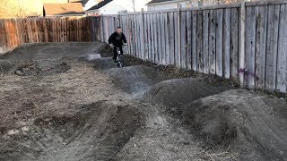 ITS FINISHED backyard track build PT 2 [upl. by Lefty]