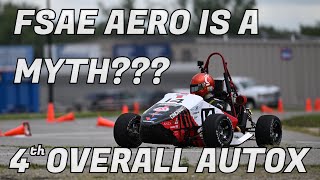 NO AERO Bearcat Motorsports 2024 FSAE Michigan  4th Overall Autocross Onboard [upl. by Belshin809]