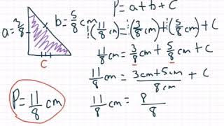 Perimeter Missing side of a scalene triangle [upl. by Lien]