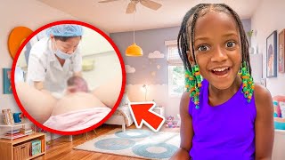 5Yr Olds SHOCKING Reaction to Birth Video [upl. by Yrrac58]