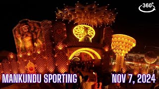 Mankundu Sporting Jagadhatri Pujo Pandal Chandannagar  360°VR Walking Tour [upl. by Princess905]