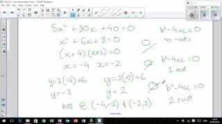 LHS Higher Mathematics  Circles 4  Lines Intersecting Circles [upl. by Nevla]