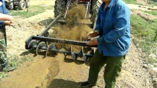 HOT CABLE TRENCH amp BACKFILL INTERGRATED MACHINE FOR TRACTOR [upl. by Janeen]