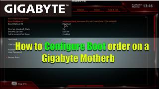 How to Configure Boot order on a Gigabyte Motherboard [upl. by Ytirahs49]