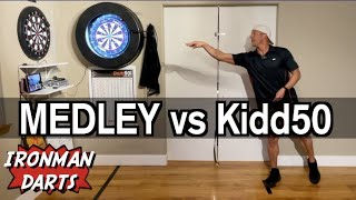 Medley vs Kidd50 on Ironman Darts [upl. by Notniuq]