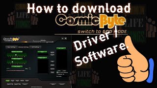 How to download Cosmic Byte DriverSoftware easily amp Quickly  install driver without CD DVD Rom [upl. by Christmann68]