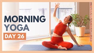 DAY 26 FREEDOM  10 min Morning Yoga Stretch – Flexible Body Yoga Challenge [upl. by Isa172]