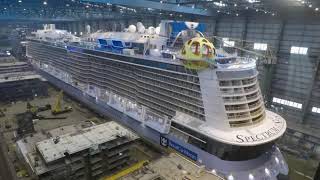 MEYER WERFT  Der Bau der Spectrum of the Seas [upl. by Aidiruy]