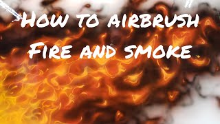 How to Airbrush Fire and Smoke  House of Kolor basecoats and candies [upl. by Nierman357]