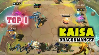 TFT Mobile Mùa 75 Hướng Dẫn Tân Thủ ĐTCL Leo Rank Top 1 Đội Hình Kaisa Chiến Binh Rồng Dragonmancer [upl. by Virgie]