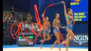 Russia 3 Ribbons 2 Ropes WCH Mie 2009 [upl. by Brookhouse]