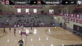 BATB 23 Chapman vs Boiling Springs Girls [upl. by Nedaj]