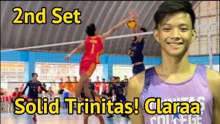 PALARONG PAMBANSA  TEAM CLRAA VS TEAM NCR  2nd SET volleyball volleyballworld hd 4k [upl. by Eduardo]