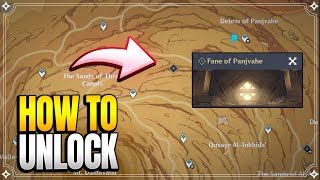 How to Unlock quotFane of Panjvahequot Domain  World Quests amp Puzzles 【Genshin Impact】 [upl. by Tarrsus834]